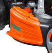 “4-cutting device”
Puoi passare da un sistema di taglio all’altro: mulching, raccolta e scarico laterale. Ti basta scegliere.