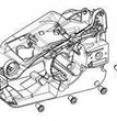 Basamento ricambio per motosega Oleomac GST250