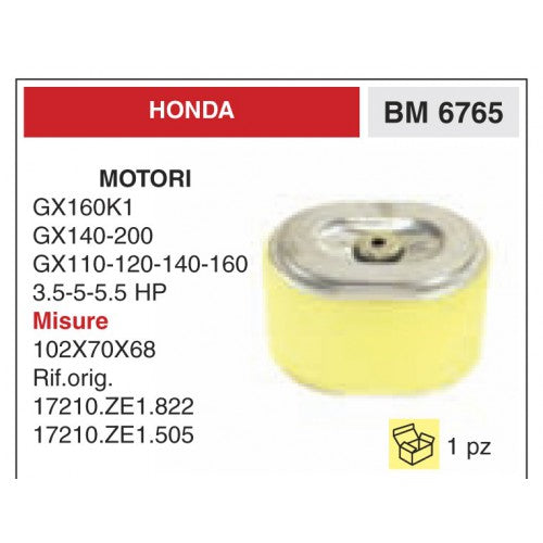 FILTRO ARIA HONDA GX160K1-GX140-200 PER MOTORE KAMA