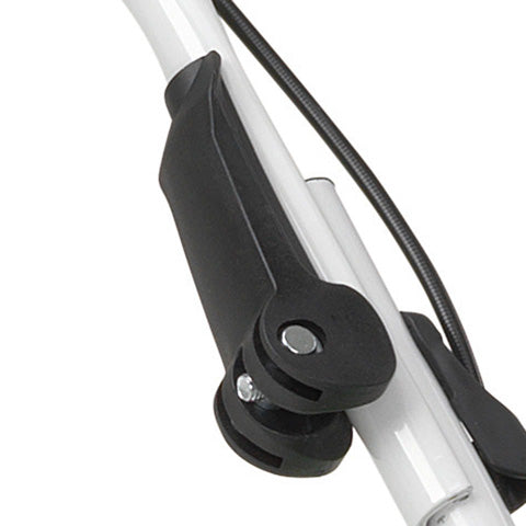 QuickFix Facile piegatura con chiusure a scatto Quick-FIX
Stegola pieghevole
Parte superiore in polimero, parte inferiore in acciaio, pieghevole e regolabile in altezza (2 posizioni), console in alluminio.