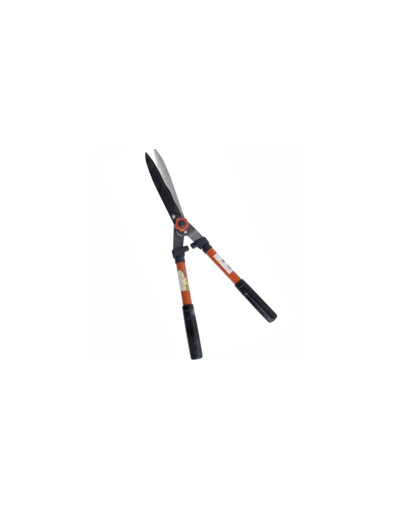 Forbice tagliasiepi manuale lame ondulate manico acciaio