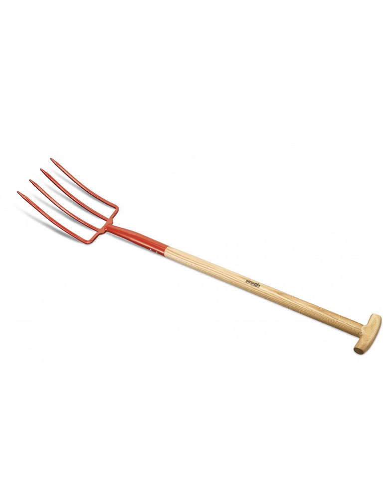 FORCA 4 DENTI CON MANICO LEGNO A T AUSONIA