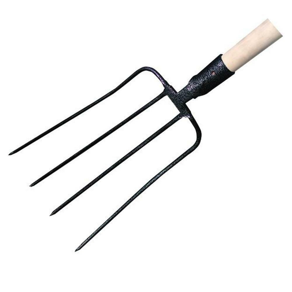 FORCA PER GIARDINO 4 DENTI COMPLETA DI MANICO 130 CM. VIGOR