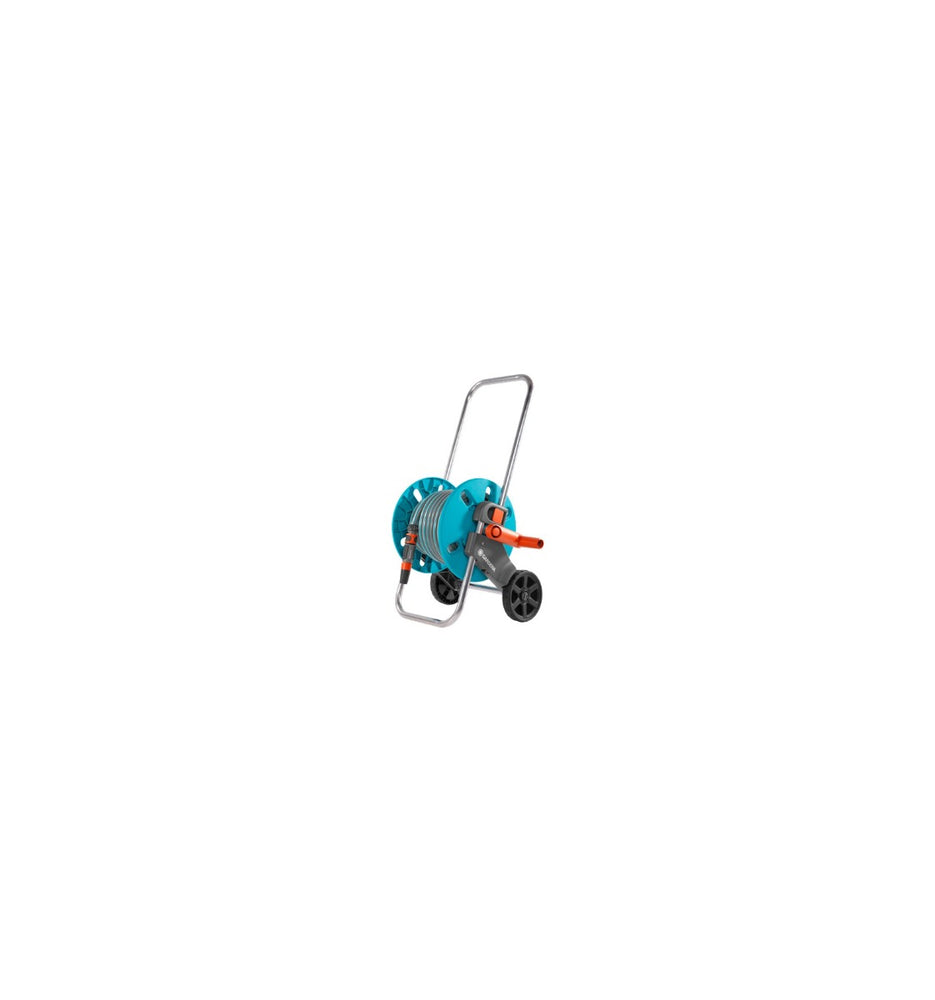 CARRELLO AVVOLGITUBO PLASTICA CON MT.20 TUBO GARDENA