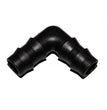 CURVA GOMITO NERA A 90° IN POLIPROPILENE A PRESSIONE 40X40