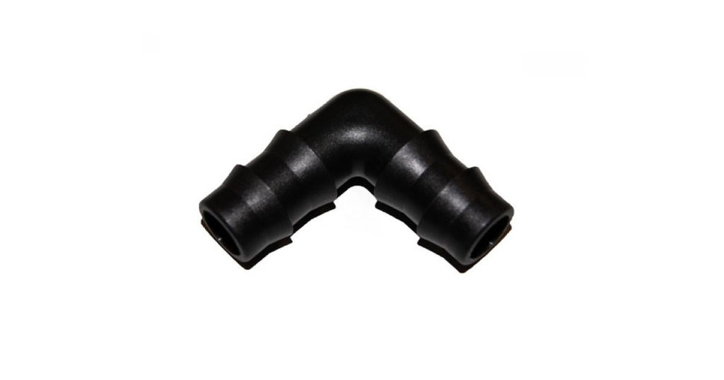 CURVA GOMITO NERA A 90° IN POLIPROPILENE A PRESSIONE 40X40