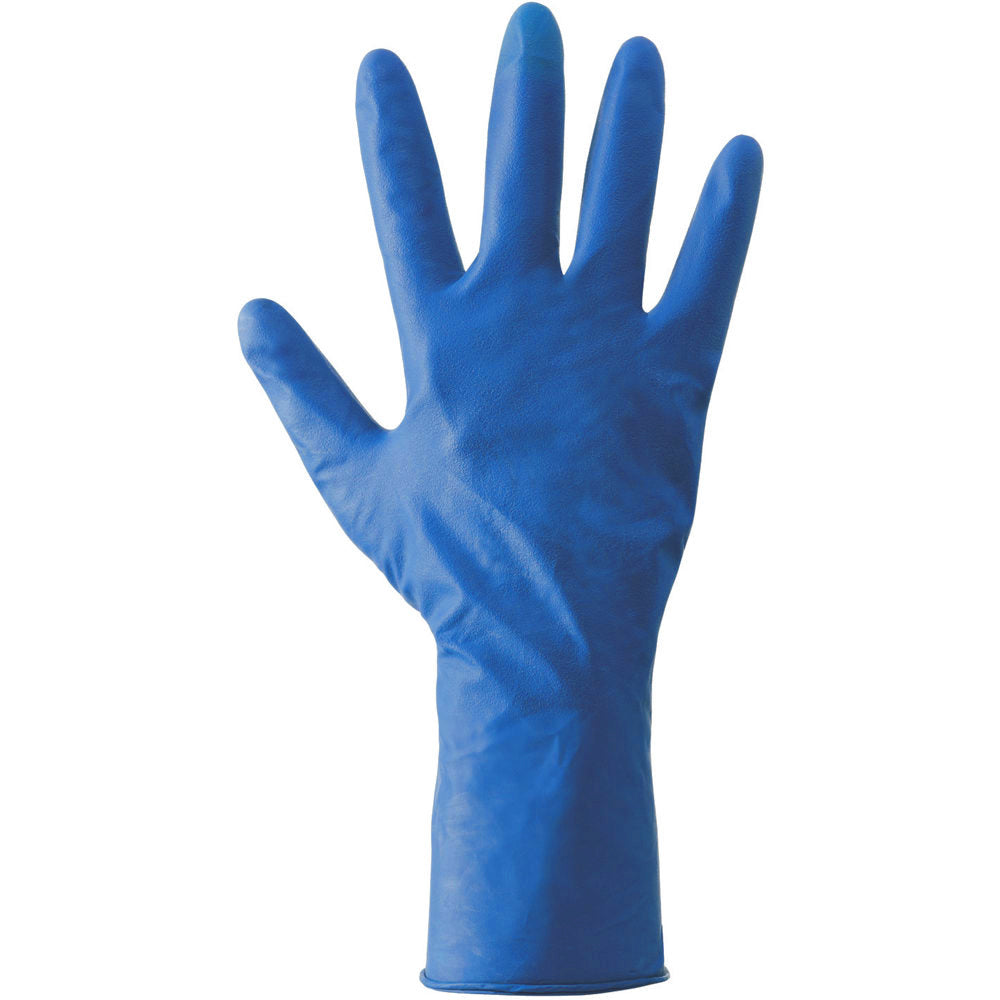 GUANTI LATEX PRO BLU SCURO SENZA POLVERE TG.M