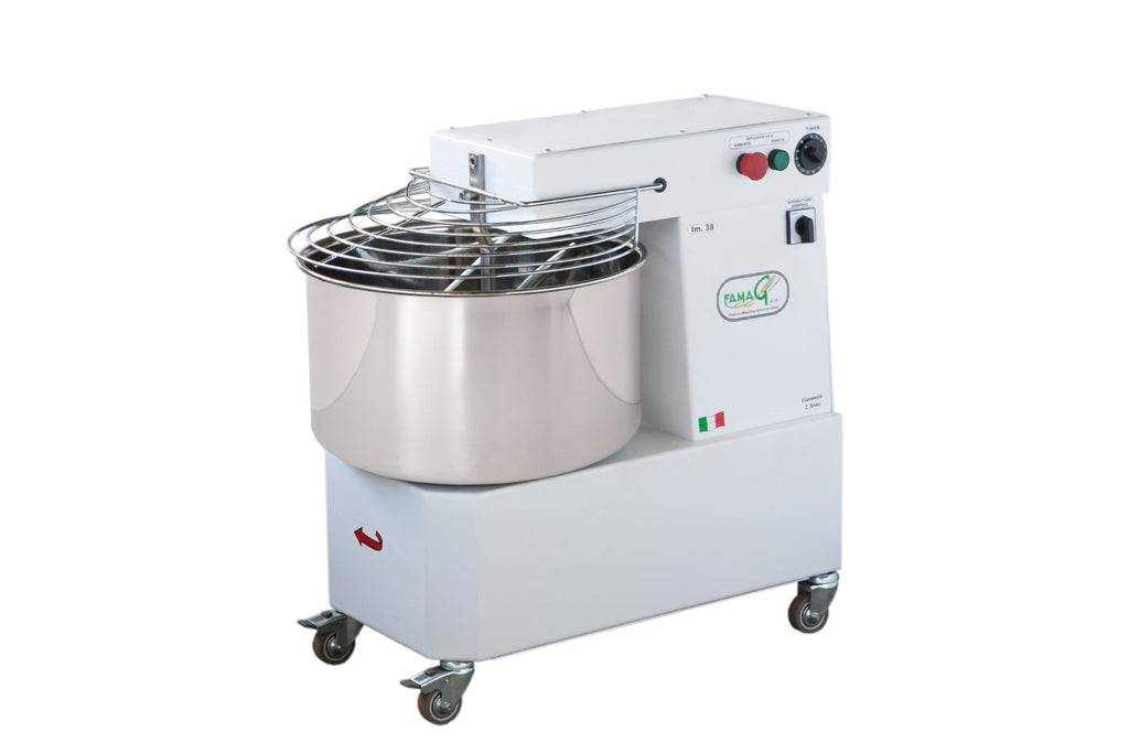 IMPASTATRICE IM40/400 TRIFASE 2 VELOCITA' TESTA FISSA 40 KG. FAMAG