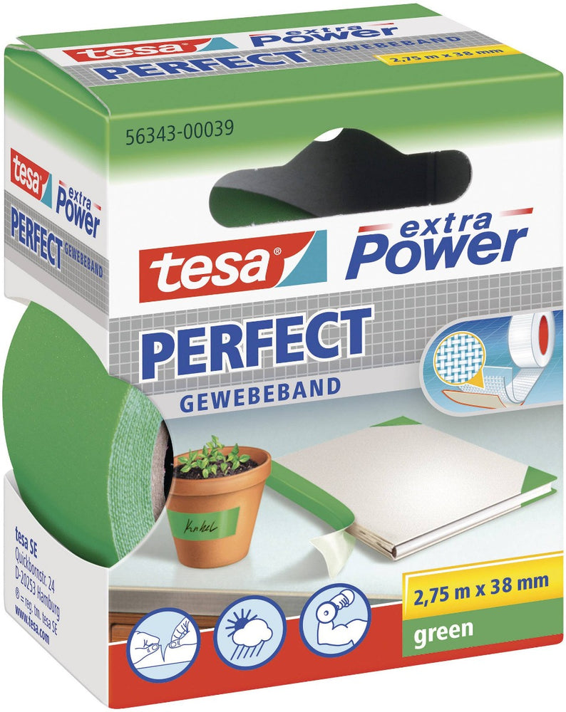 NASTRO TESA EXTRA POWER PERFECT VERDE 2.75X38 MM