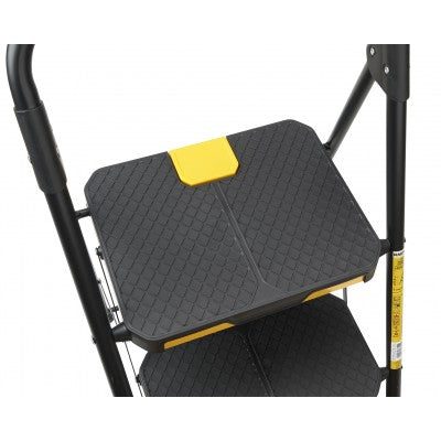 SCALA SGABELLO ACCIAO/PLASTICA LARGE STEP 4 GRADINI MAURER