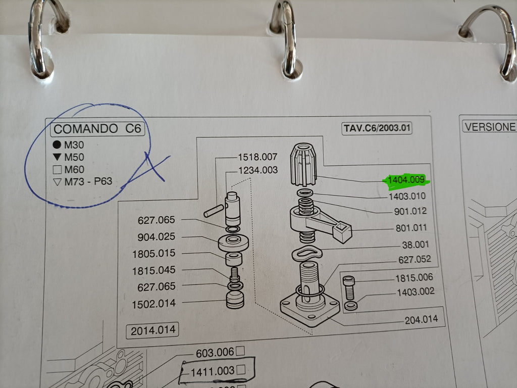 REGISTRO PRESSIONE RICAMBIO IMOVILLI