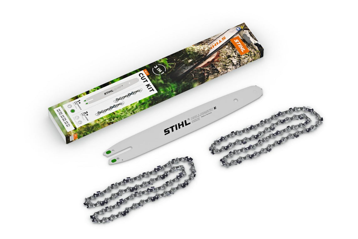 KIT CUT 3 MOTOSEGA MS162/170/171/172/180/181 1 BARRA+2 CATENE STIHL