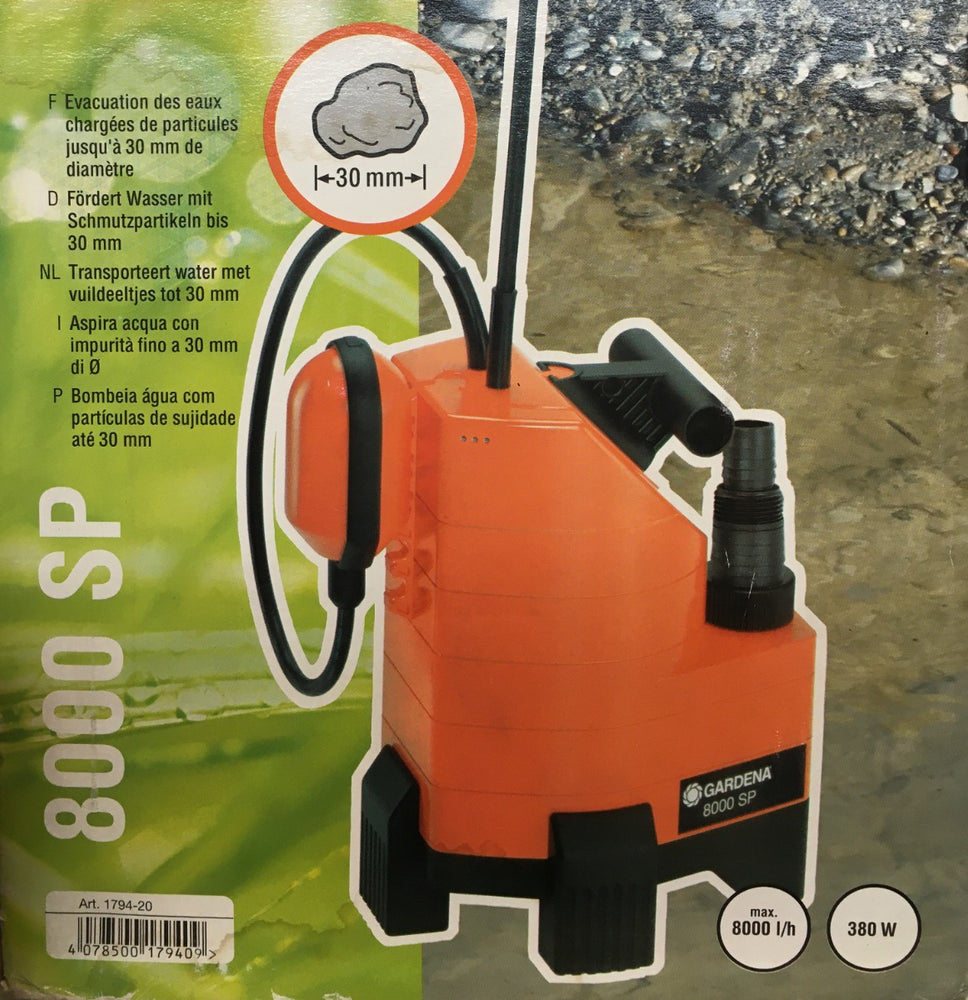 POMPA SOMMERSA PER ACQUASPORCA TIPO 8000 SP GARDENA