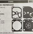SERIE MEMBRANE RICAMBIO KIT RIPARAZIONE PER MOTOSEGHE HUSQVARNA