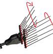 ABBACCHIATORE A BATTERIA MARCA CASTELLARI TIPO TORNADO CARBONIO LV3