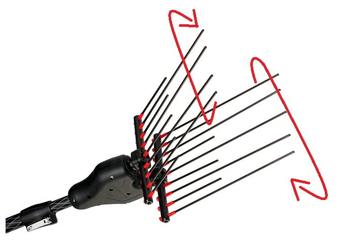 ABBACCHIATORE A BATTERIA MARCA CASTELLARI TIPO TORNADO CARBONIO LV3
