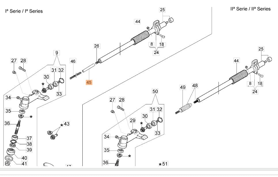 GIUNTO RICAMBIO PER DECESPUGLIATORE OLEOMAC BC320