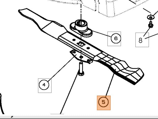 LAMA MULCHING PER RASAPRATO G55 OLEOMAC