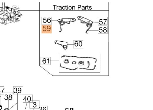 MOLLA PER RASAERBA LUX 55 OLEOMAC
