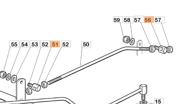 PERNO PER TRATTORINO RASAERBA OM 102/OM 63 OLEOMAC
