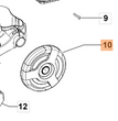 RUOTA RICAMBIO PERT IDROPULITRICE PW120-135 OLEOMAC