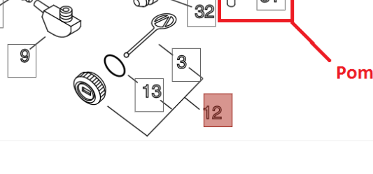 TAPPO MISCELA RICAMBIO PER MOTOSEGA 305 SHINDAIWA