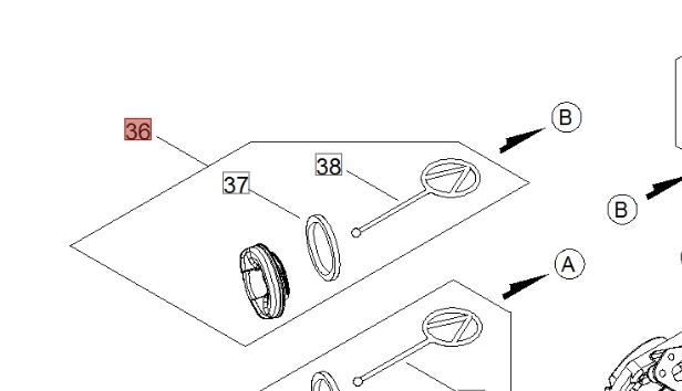 TAPPO MISCELA COMPLETO ROSSO PER MOTOSEGA 251 TCS/TS/WS SHINDAIWA