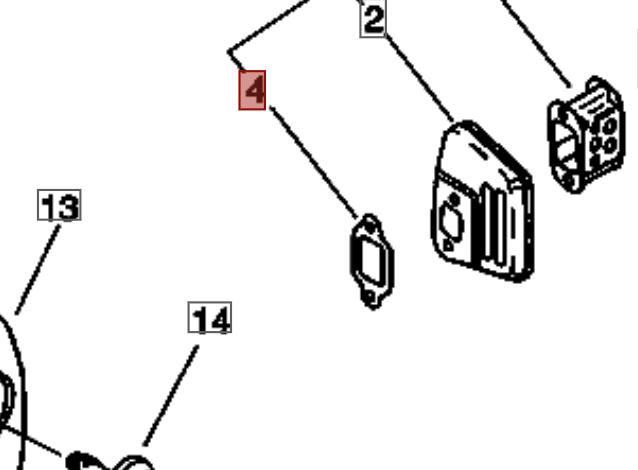 GUARNIZIONE MARMITTA MOTOSEGA 320 SHINDAIWA