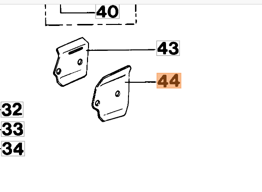 Lamierino ricambio per motosega 271 Oleomac