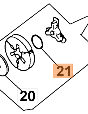 Molla per pattino frizione ricambio per motosega Oleomac 932