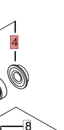 PARAOLIO ALBERO MOTORE PER 269/280TS/280TCS 12-28-6.5 SHINDAIWA