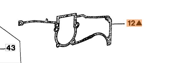 Guarnizione semicart ricambio motoseghe Oleomac 972-GS720