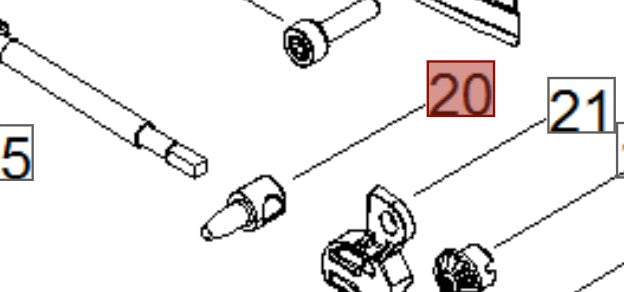 NOTTOLINO TENDICATENA RICAMBIO MOTOSEGA 251 SHINDAIWA