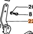 Leva completa freno catena ricambio per motoseghe Oleomac