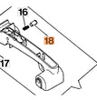 Pulsante semi acceleratore ricambio per motoseghe Oleomac