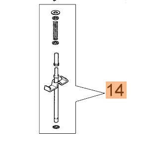 Albero completo ricambio per tagliasiepi  HTE 601 Oleomac