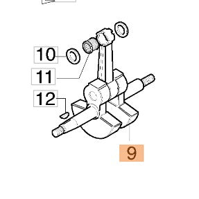 Albero motore per decespugliatore 727-730-733-735-740 Oleomac