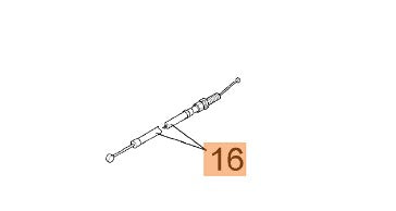 Cavo acceleratore per decespugliatore BC280-320 e potatore PPX270