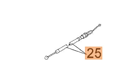 Cavo acceleratore ricambio per decespugliatore BC380-4320 Oleomac