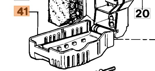 Coprifiltro per decespugliatore 727-730-733-735-740 Oleomac