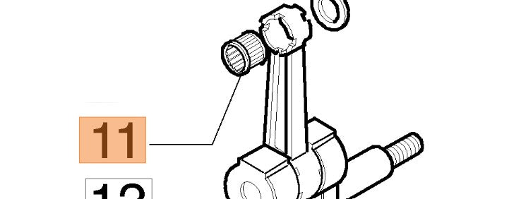 Cuscinetto per decespugliatori 730-735-740 BC280-320 e BV300 Oleomac