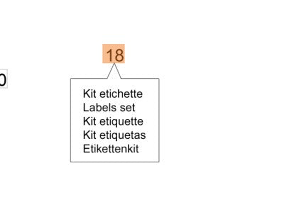 KIT ETICHETTE PER MOTOSEGA GS 260 OLEOMAC