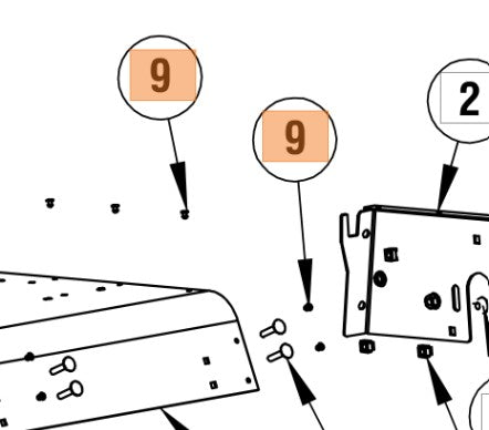 Rivetto ricambio per arieggiatori Oleomac