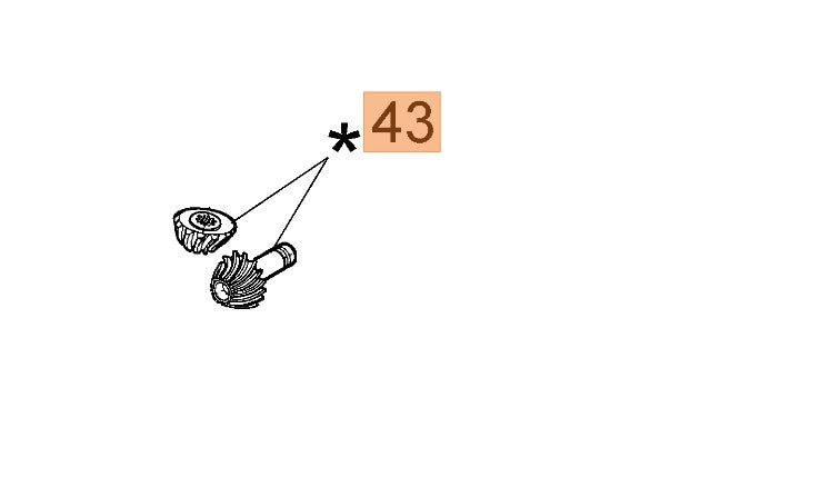 Coppia conica ricambio decespugliatore Oleomac BC320 e BC280