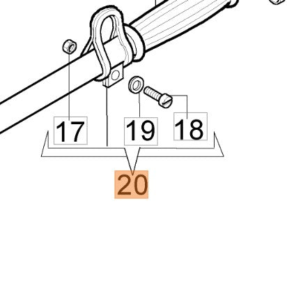 Fascetta ricambio per decespugliatori Oleomac