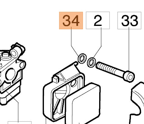 Boccola ricambio per decespugliatore Oleomac