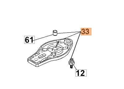 Coperchio riduttore ricambio per attrezzature Oleomac