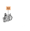 Carburatore ricambio per tagliasiepi HT27 Oleomac
