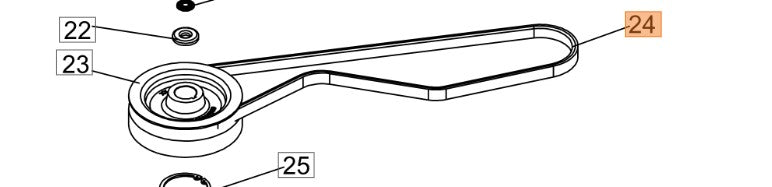 CINGHIA 17X1225 HARNESS PER SFALCIATUTTO DE 528/VB52 VBR6 OLEOMAC