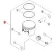 PISTONE PER MOTOSEGA TIPO 501 SX SHINDAIWA
